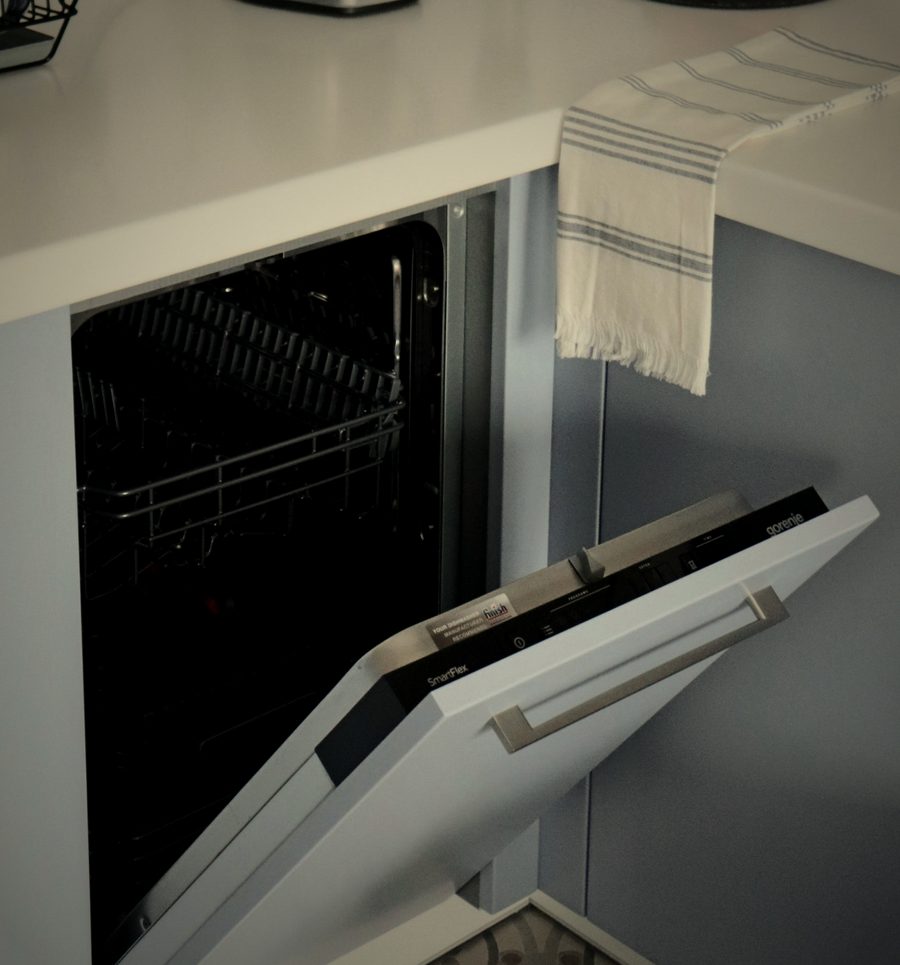 Dishwasher in a modern kitchen